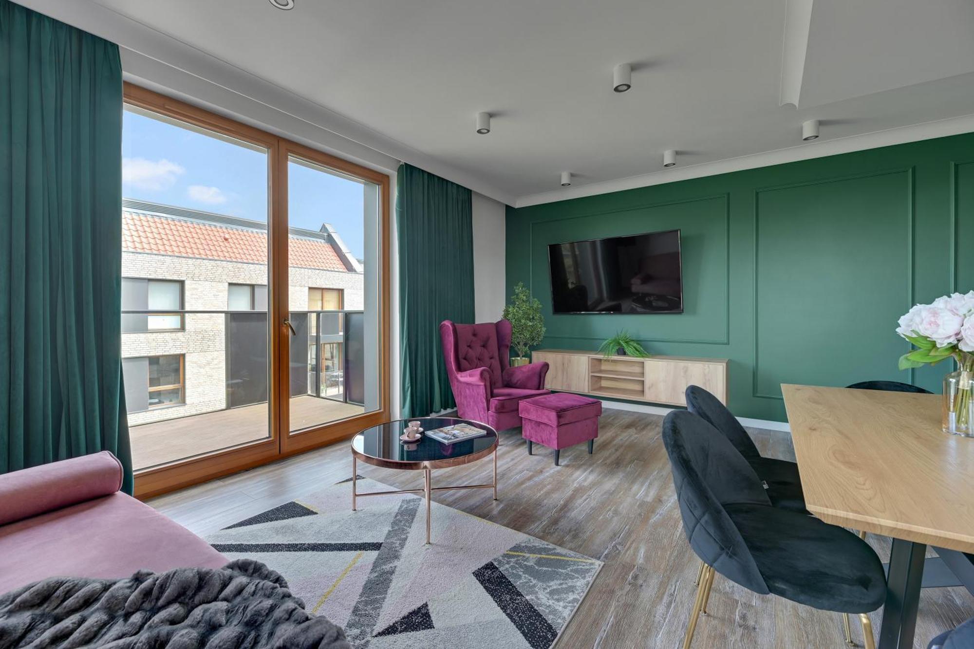 Front Park Apartments With Parking By Lion Apartments Gdańsk Kültér fotó